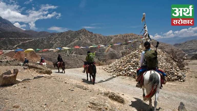 Tourist inflow up in Mustang