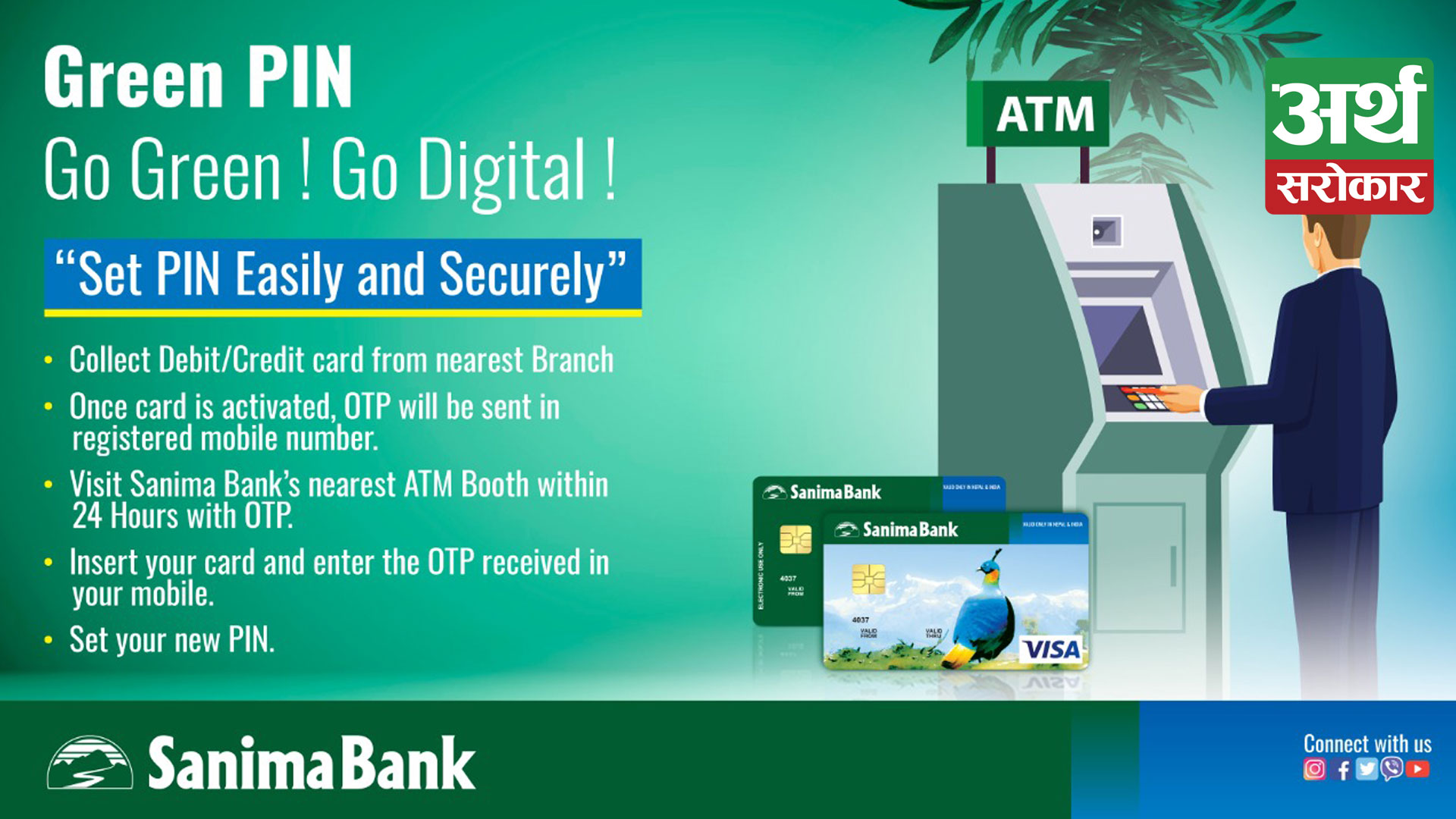 Sanima Bank introduced Green PIN