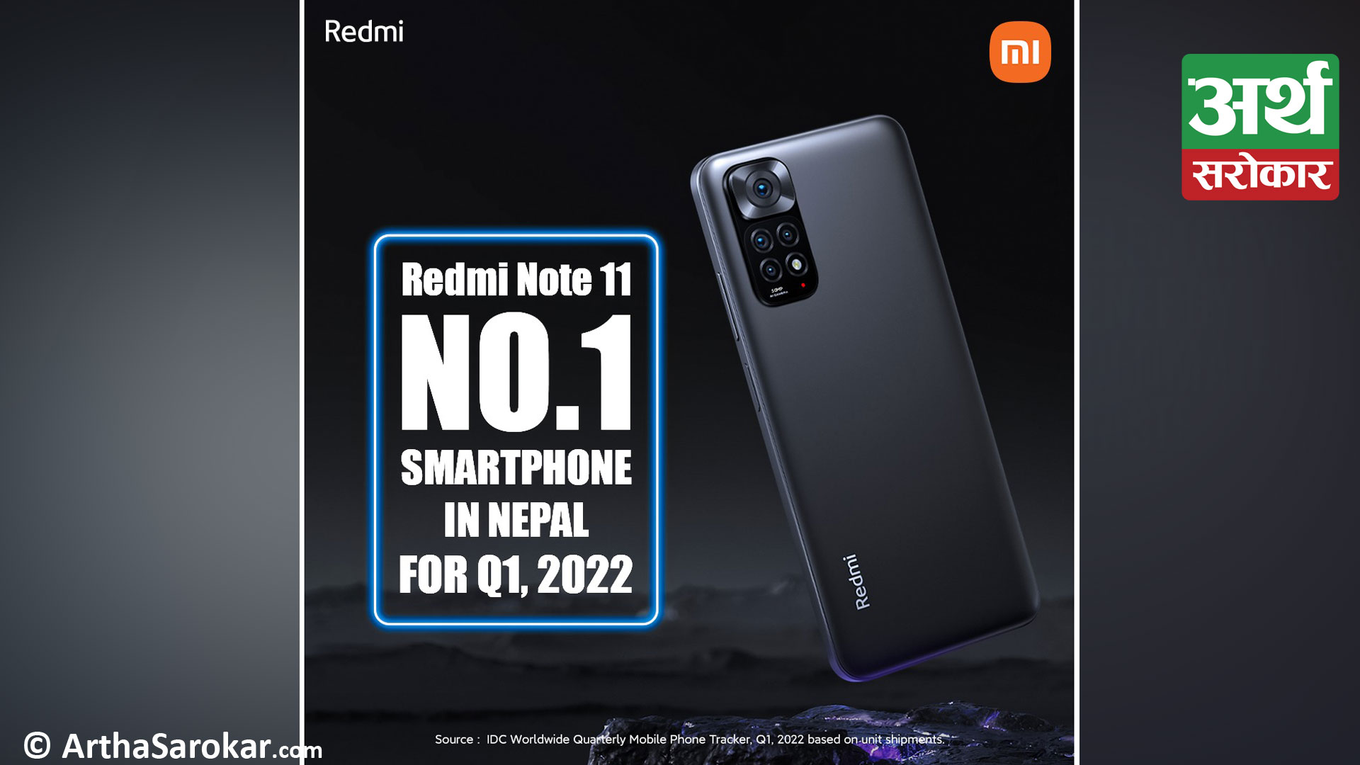 Redmi Note 11 becomes the top Smartphone