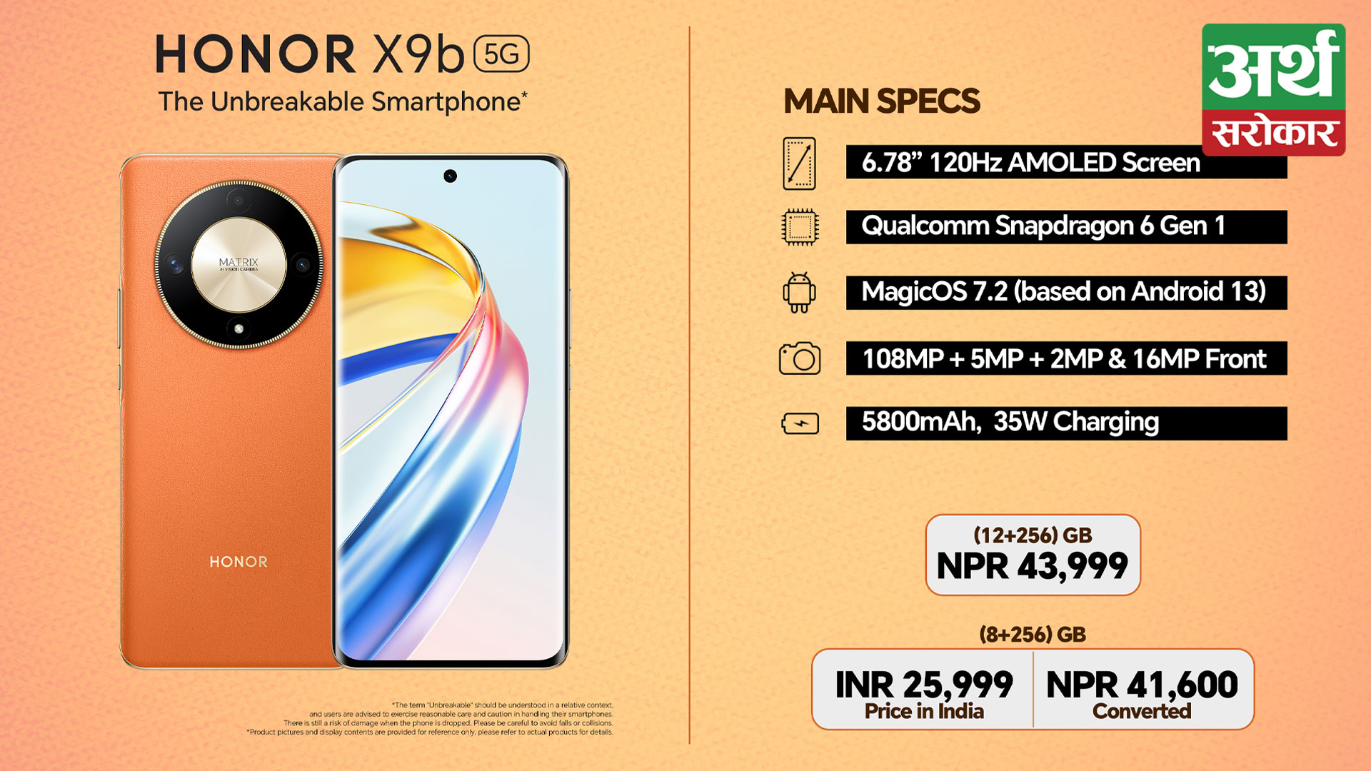 Honor X9b Hits the Indian Market with a Higher Price Than Nepal